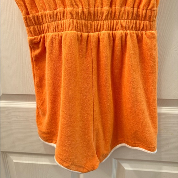 Hammies Terry Romper in Orange - Picture 8 of 11